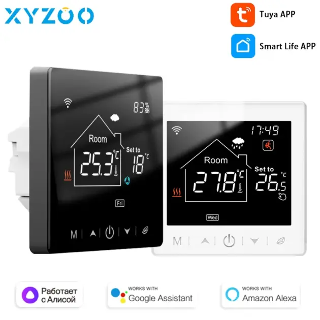 Tuya Thermostat WiFi Electric/Water/Gas Boiler Warm Floor Heating Temperature Controller Smart Thermoregulator Alexa Google