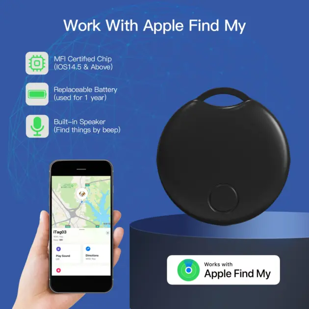 Smart Long-Distance Tracker For Apple Find My Voice Locate Keys Bag Toys Positioning Far Away Finder Smart Tag for IOS iPhone